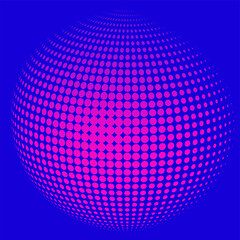 Poster - Modern spherical ball point, great design for any purposes. Modern vector illustration. Gradient circles. Stock image. EPS 10.