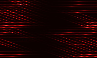 Wall Mural - Glowing futuristic lines in the dark space. Abstract futuristic technology art wallpaper. Vector light banner.