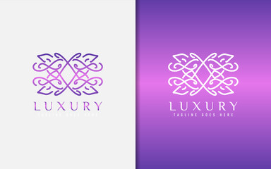 Poster - Luxury Logo Design. Elegant Symbol with Geometric Modern Lines Combination. Usable For Business, Community, Foundation, Services, Company. Vector Logo Design Illustration.