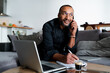 © SYCprod - 40 years old entrepreneur managing his business from home during virus pandemic