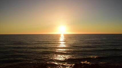 Wall Mural - Beautiful sunset in Tangier in summer