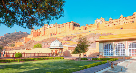 Wall Mural - Amer (Amber) Fort - Jaipur Rajasthan, india