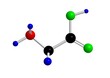 Molecular structure of glycine