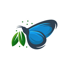 Wall Mural - Butterfly vector illustration logo template. Animal insect icon logotype design