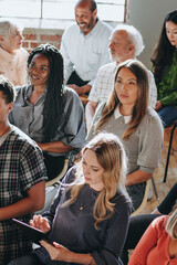 Wall Mural - Audience in a seminar