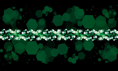 Wall Mural - Abstract geometric - hexagons background, Abstract futuristic art wallpaper. Vector banner.
