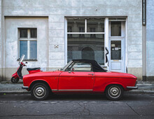 Old Red Car In The Street