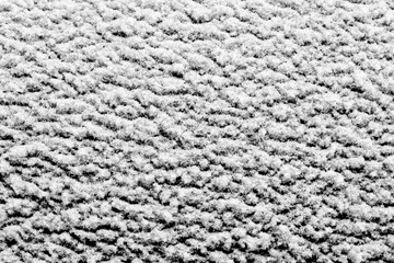 Aufkleber - white snow isolated on a black background. Winter elements for design