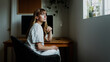 © rawpixel.com - Woman sitting in front of a computer during coronavirus quarantine