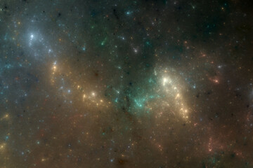 Wall Mural - colorful starry background, nebulae and galaxy abstract