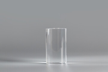 Acrylic empty podium for product presentation