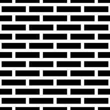 Seamless Brickwall Pattern. Bricks Cladding Wall. Walling Wallpaper. Geometric Ornament. Grid Background. Geometrical Backdrop. Digital Paper, Textile Print, Web Design. Mosaic Motif. Vector Artwork.