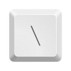 Fototapete - Button with symbol backslash. Icon Vector Illustration. 