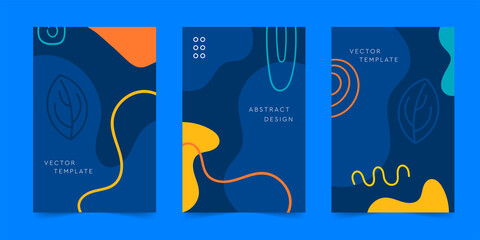 Wall Mural - A dynamic trendy pattern of poster design. Abstract creative graphic design. Vector, Illustration
