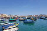 Fototapeta  - Bateaux de pêcheurs à Marsaxlokk