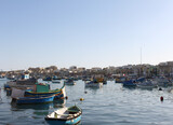 Fototapeta  - Bateaux de pêcheurs à Marsaxlokk