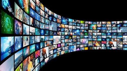 Poster - デジタルコンテンツ　ソーシャルメディア　動画配信サービス　マルチメディア