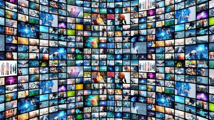 Poster - デジタルコンテンツ　ソーシャルメディア　動画配信サービス　マルチメディア