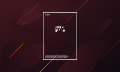 Fototapete - Abstract wavy geometric background. Trendy gradient shapes composition. Modern vector design illustration