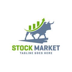 Poster - modern stock market logo