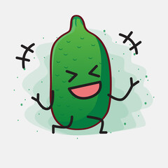 Finger Lime Fruit Mascot Character Illustration