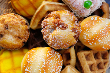 Poster - easter cake with eggs and cinnamon