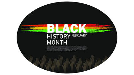 Wall Mural - African American History or Black History Month. Celebrated annually in February in the USA and Canada