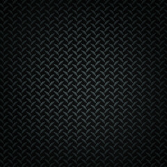 Wall Mural - Black diamond plate texture background.