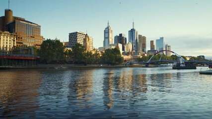 Wall Mural - morning, Yarra River, Melbourne, Victoria, Australia