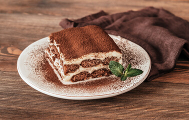 Poster - Portion of tiramisu