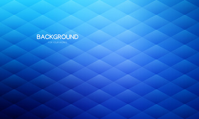 Aufkleber - Blue gradient abstract background vector illustration with geometric pattern.