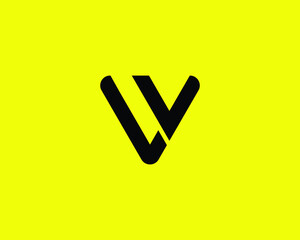Fototapete - LV VL Letter logo design vector template