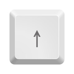 Aufkleber - Button with up arrow symbol . Icon Vector Illustration.