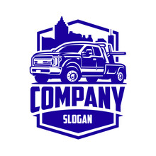 Towing Company Ready Made Logo Vector Isolated EPS