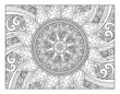 © ikomangagus - coloring full page mandala design. adult coloring page