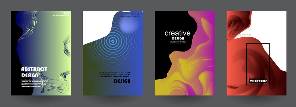 Vector fluid for text Vector graphics for hipsters. dynamic frame stylish geometric black background. element for design business cards, invitations, gift cards, flyers, brochures and landing page