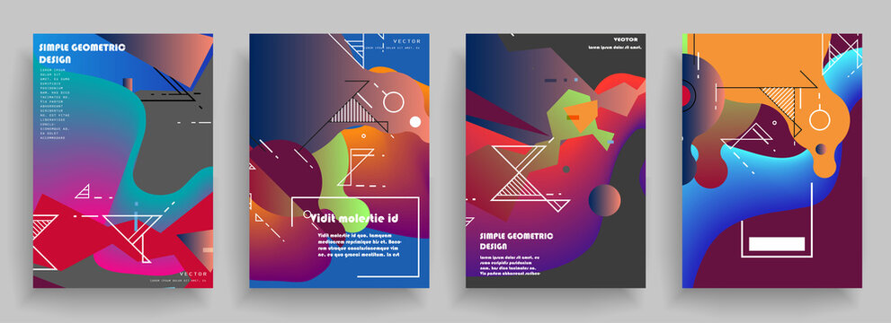Vector fluid for text Vector graphics for hipsters. dynamic frame stylish geometric black background. element for design business cards, invitations, gift cards, flyers, brochures and landing page