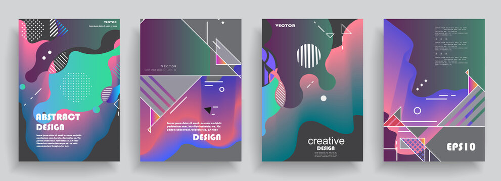Vector fluid for text Vector graphics for hipsters. dynamic frame stylish geometric black background. element for design business cards, invitations, gift cards, flyers, brochures and landing page
