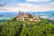 Leinwandbild Motiv Hohenzollern Castle on mountain top in Stuttgart vicinity, Germany