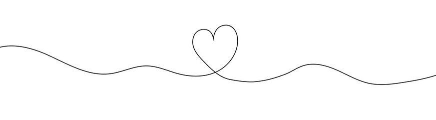 Heart sketch doodle, hand drawn heart. Vector illustration isolated on white background. Valentine's Day. Love Line