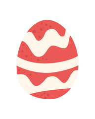 Poster - Happy easter red egg vector design