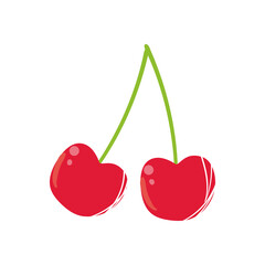 Poster - cherry fruit isolated vector design