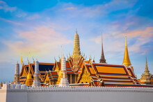 Wat Phra Kaew Is A Sacred Temple And It's A Part Of The Thai Grand Palace, The Temple Houses An Ancient Emerald Buddha