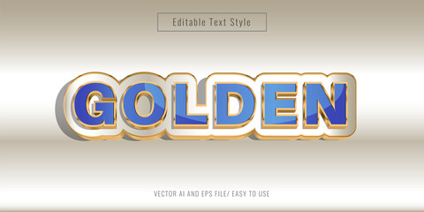 Poster - Editable 3D Golden Text Effect 