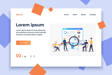 Poster - Hiring agency searching for candidates. Personnel, hr, employment concept, presentation slide template. Can be used for topics like business, recruitment, human resources