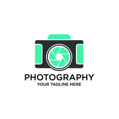 Sticker - camera photography logo icon vector template 