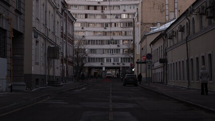 Naklejka na meble street in the city