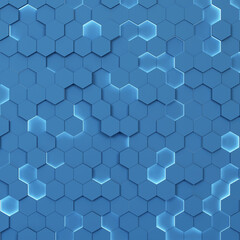 Sticker - Abstract hexagonal background