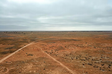 Poster - Dirt tracks across the Australian outback