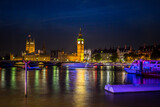 Fototapeta Londyn - Big Ben in London at night